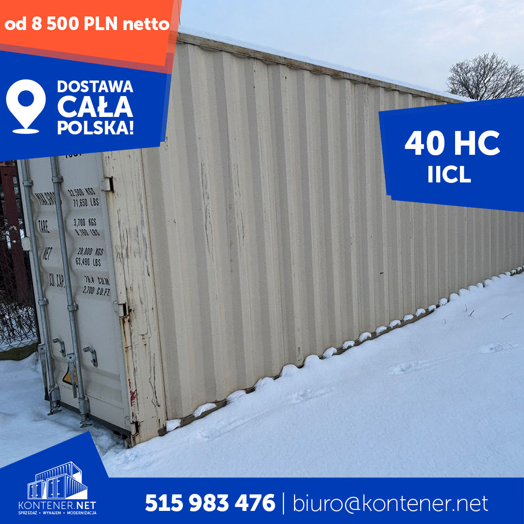 Kontener morski 40’ HC – IICL