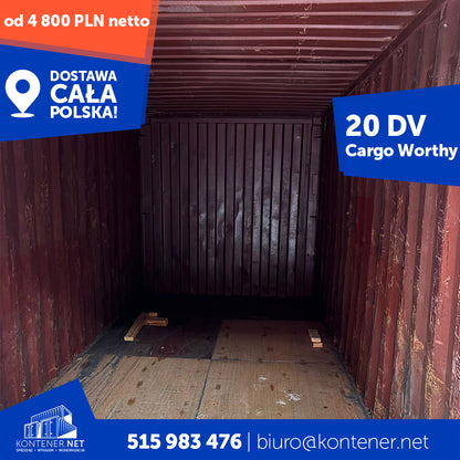 Kontener morski 20 DV - Cargo Worthy