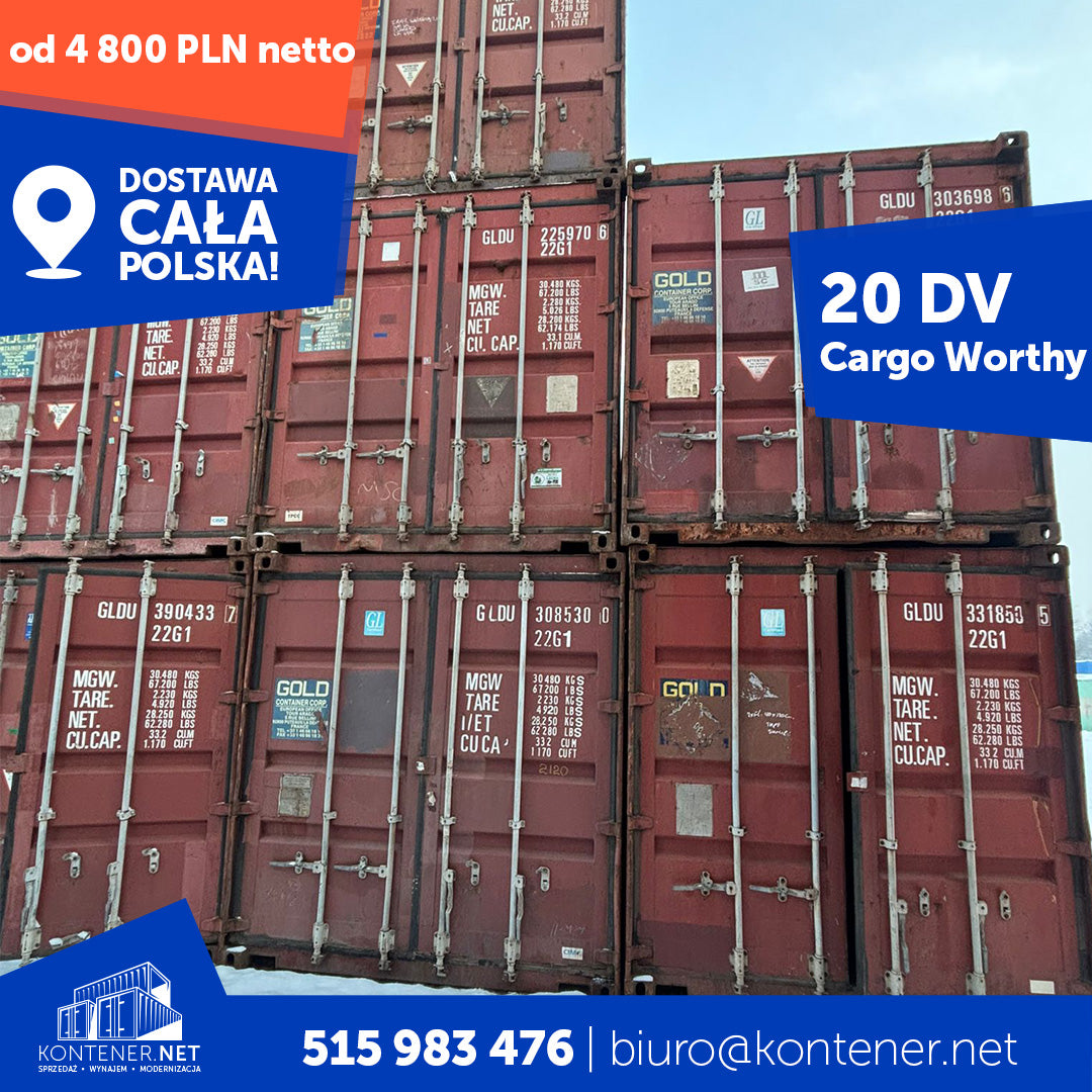 Kontener morski 20 DV - Cargo Worthy