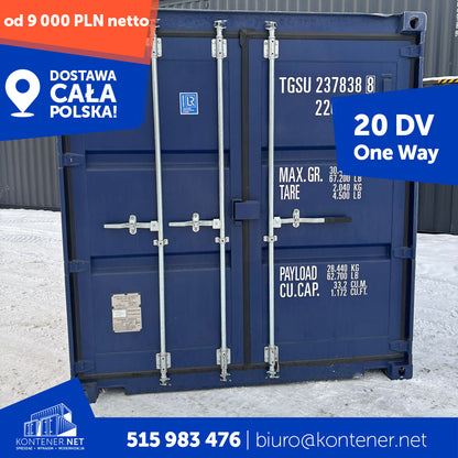 Kontener morski 20’ DV – One Way