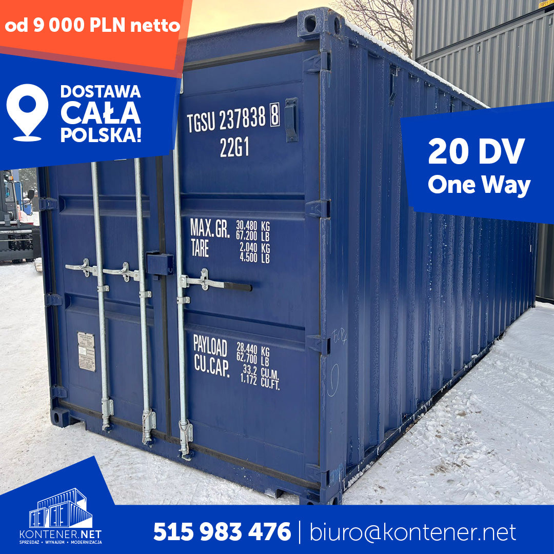 Kontener morski 20’ DV – One Way