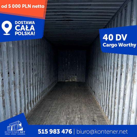 Kontener morski 40’ DV – Cargo Worthy