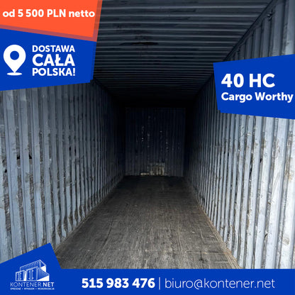 Kontener morski 40’ HC – Cargo Worthy