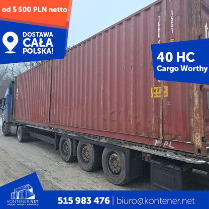 Kontener morski 40’ HC – Cargo Worthy
