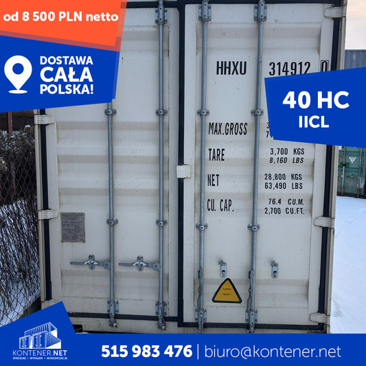 Kontener morski 40’ HC – IICL