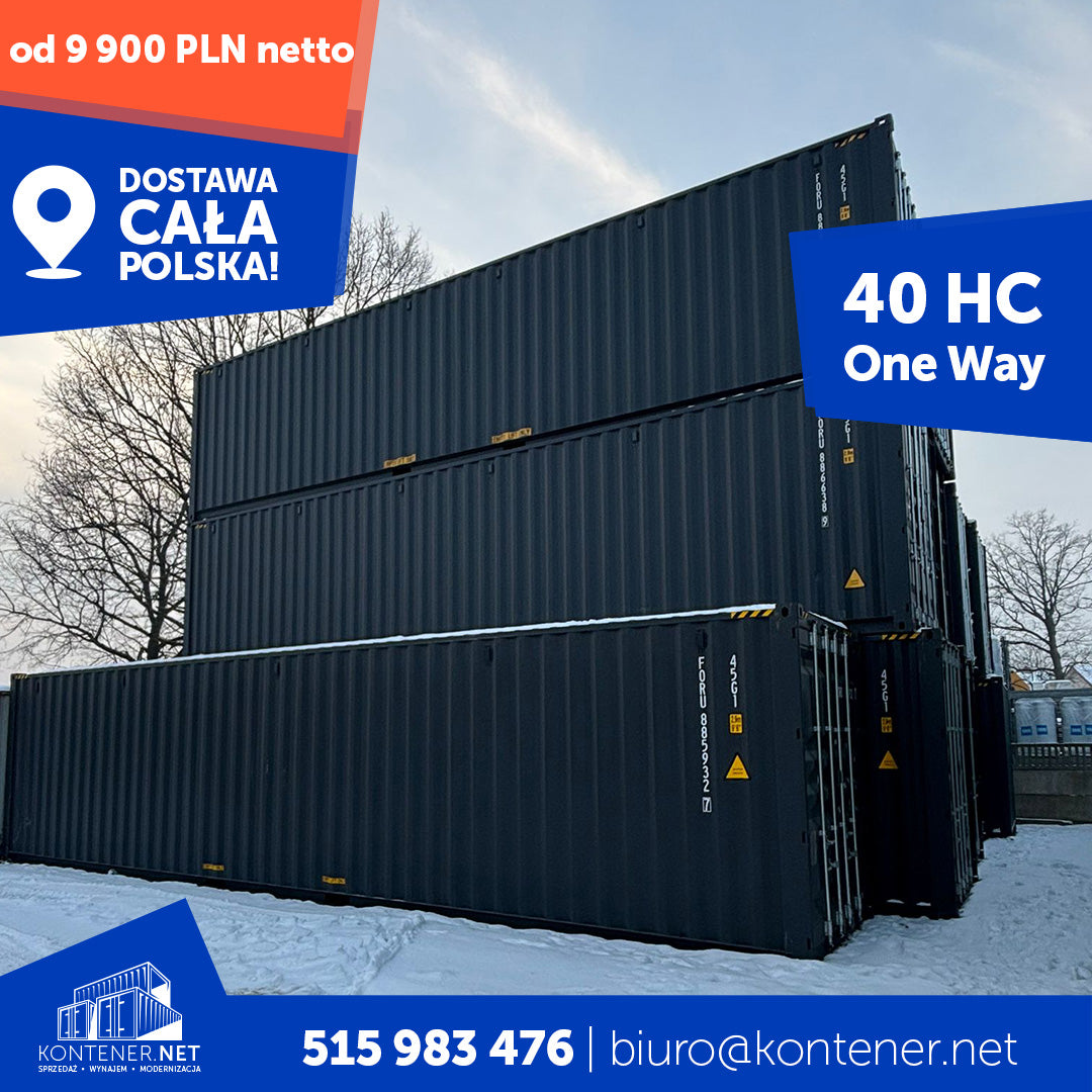 Kontener morski 40’ HC – One Way